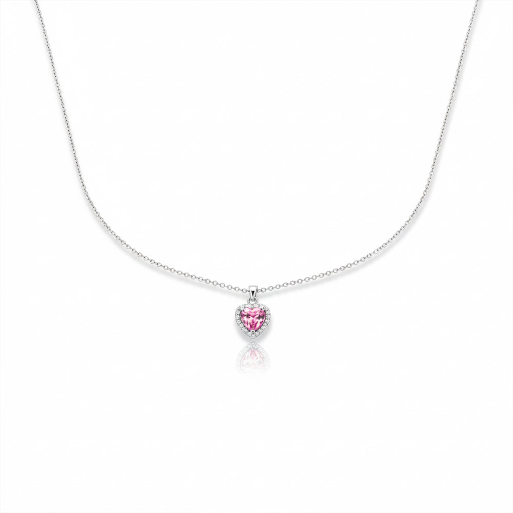 Blush Heart Pendant Necklace