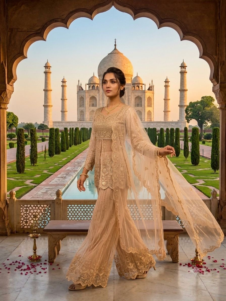 Noor-e-Taj Palazzo Set