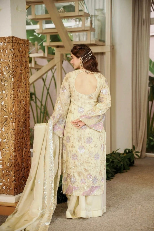 Noor-E-Ivory Embroidered Suit Set