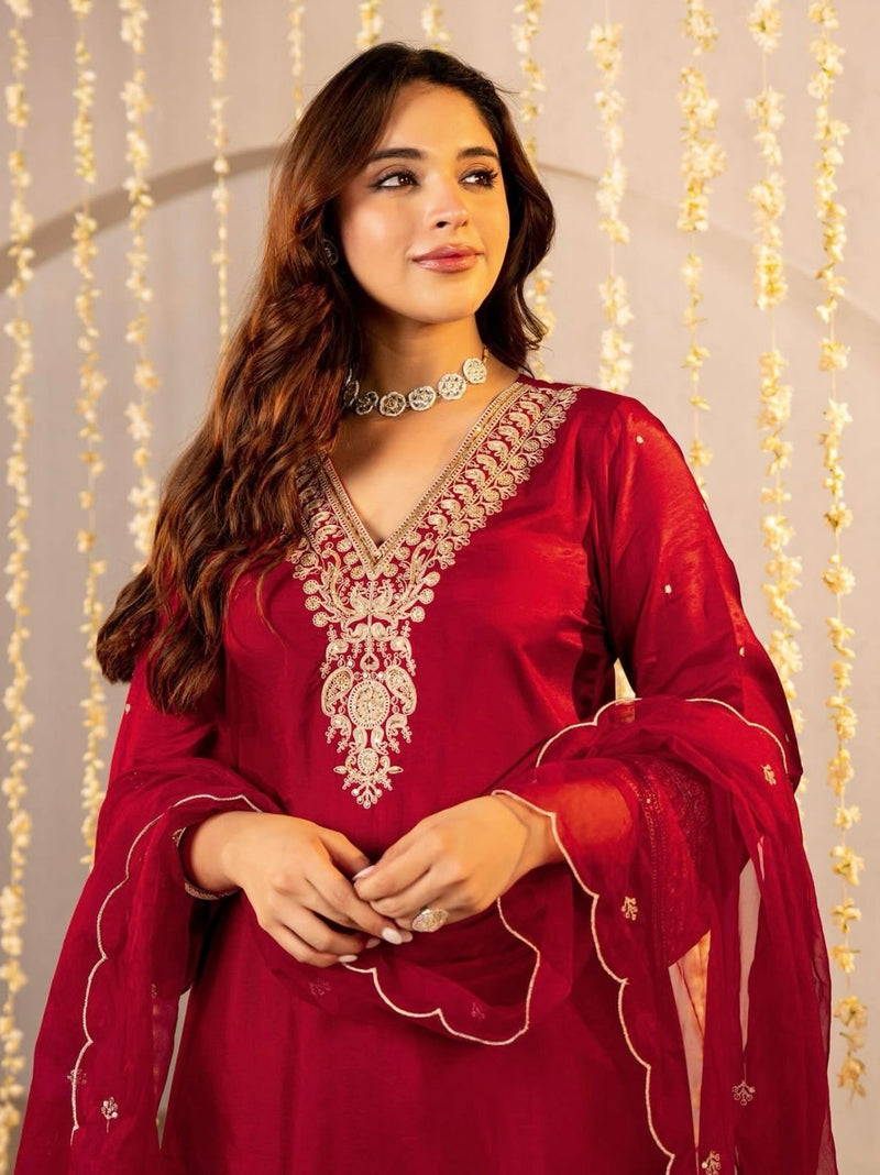 Crimson Charm dress