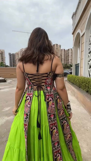 Peacock Queen Flared Gown