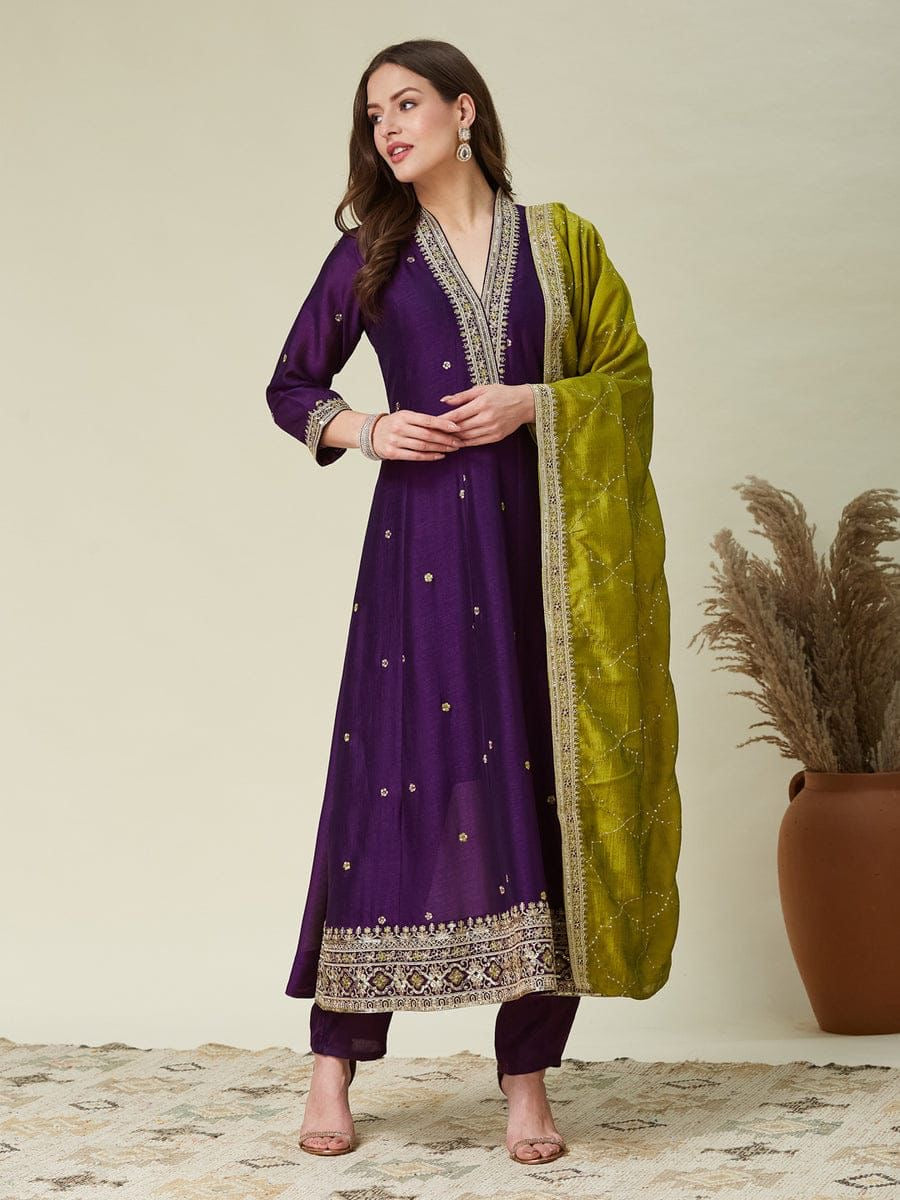 Anarkali Designers kurti Pent Set.