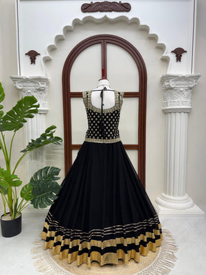 Midnight Queen Lehenga Gown Set