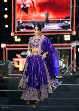 Blue Aura Designer Gown