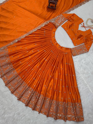 Sunset Orange Lehenga Set