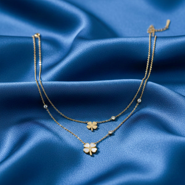 Luna Clover Layered Necklace
