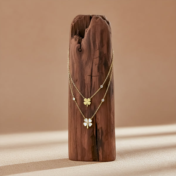 Luna Clover Layered Necklace