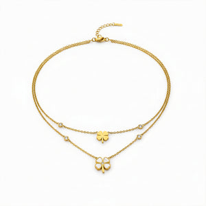 Luna Clover Layered Necklace
