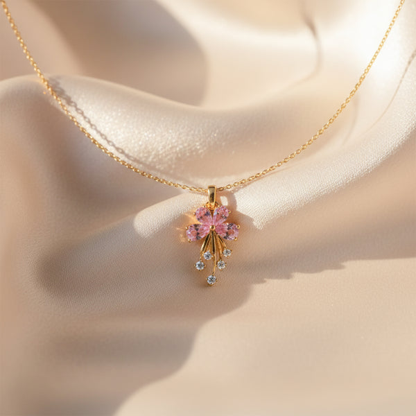 Blush Bloom Pendant Necklace