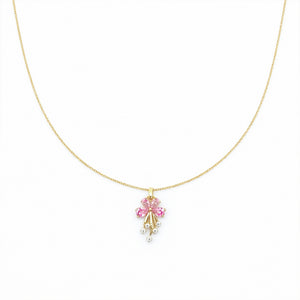 Blush Bloom Pendant Necklace