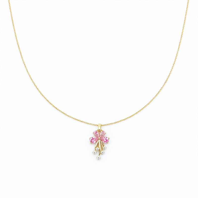 Blush Bloom Pendant Necklace