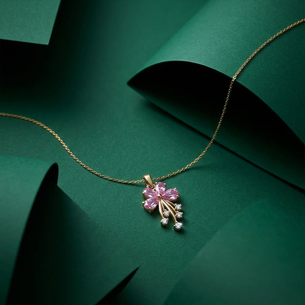 Blush Bloom Pendant Necklace