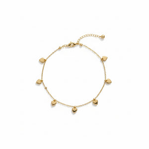 Golden Heart Charm Anklet ✨