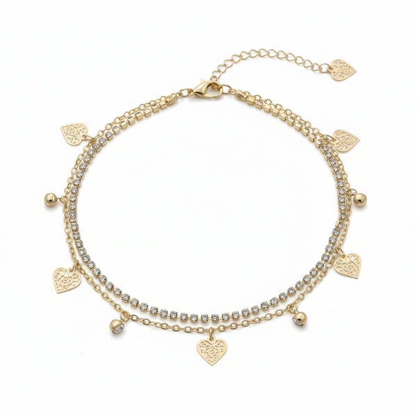 Heart Charm Luxe Anklet