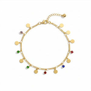 Luna Charm Gold Anklet