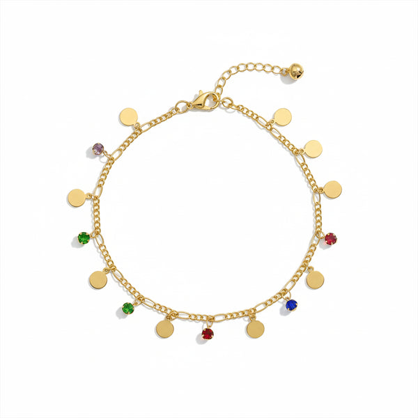 Luna Charm Gold Anklet