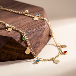 Luna Charm Gold Anklet