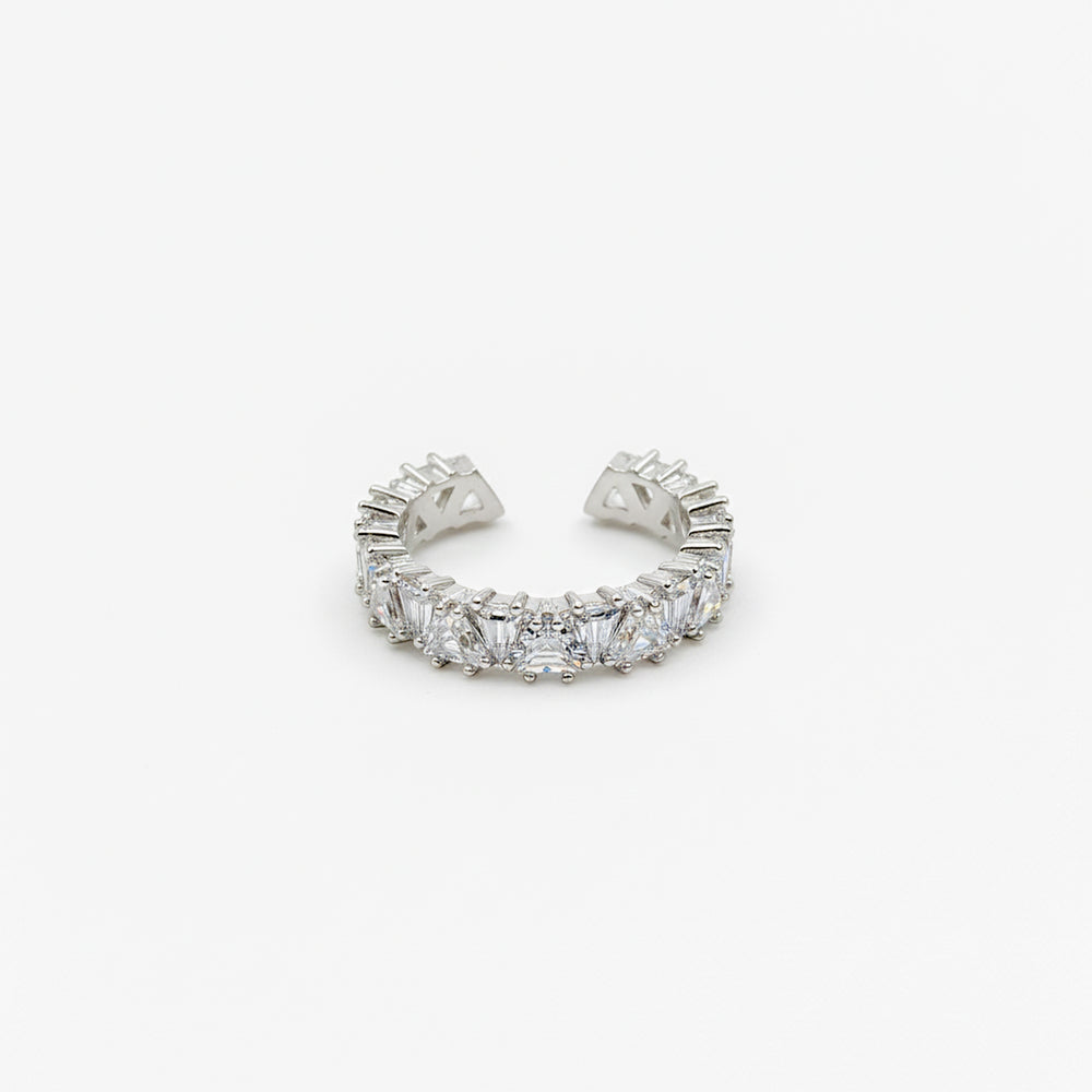 Elegant Silver Diamond Ring