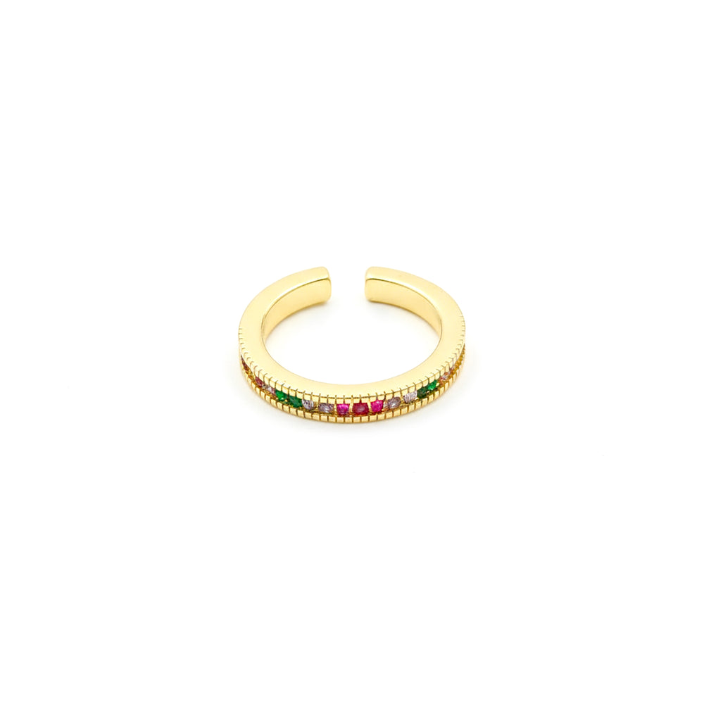 Emerald Blush Gold Ring