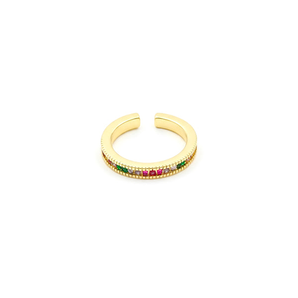 Emerald Blush Gold Ring