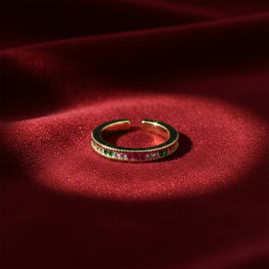 Emerald Blush Gold Ring