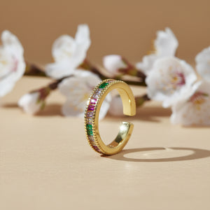 Emerald Blush Gold Ring