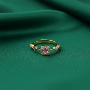 Blush Gold Diamond Ring