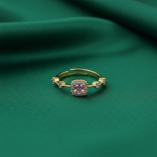 Blush Gold Diamond Ring