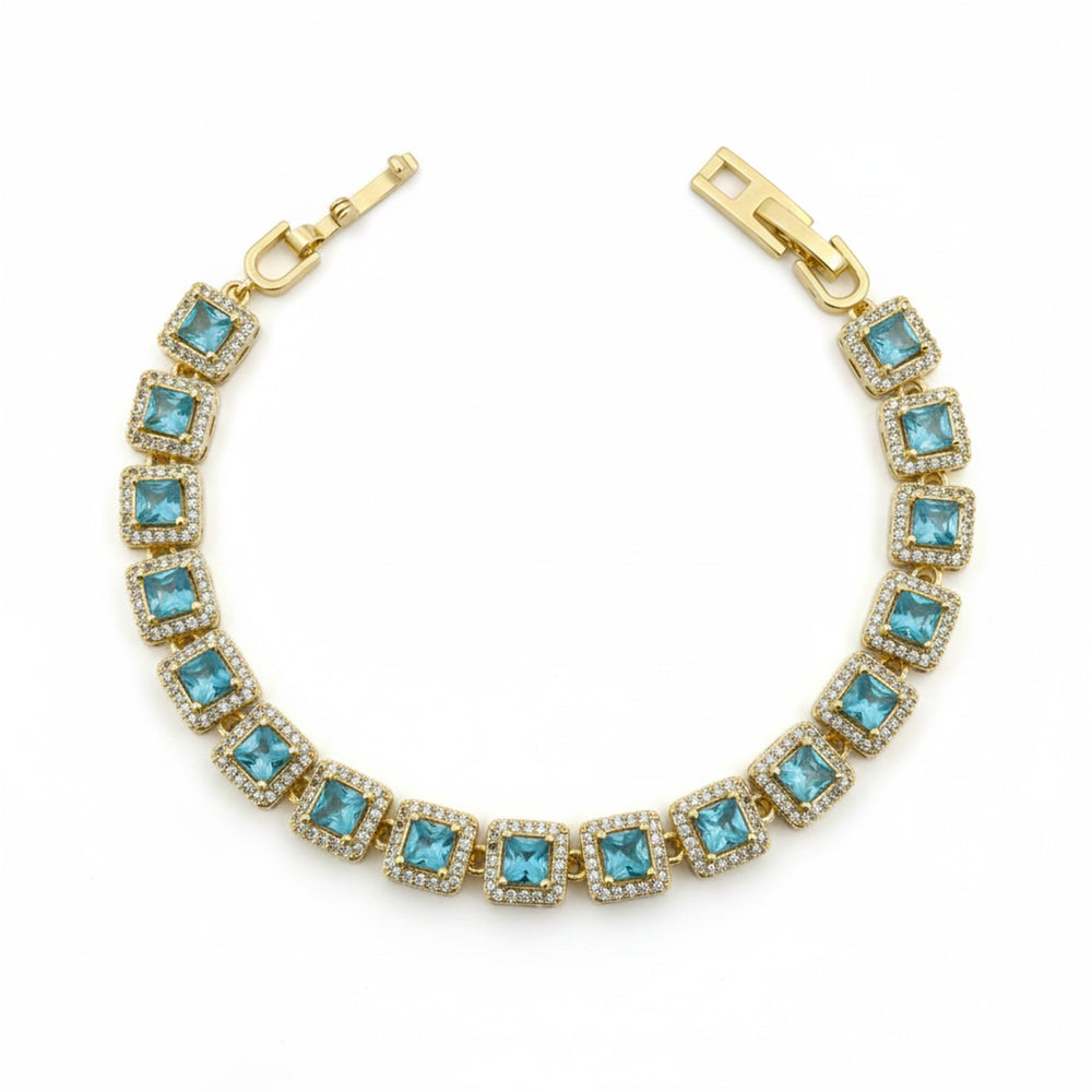 Ocean Blue Diamond Bracelet
