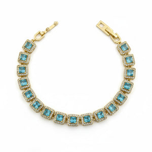 Ocean Blue Diamond Bracelet