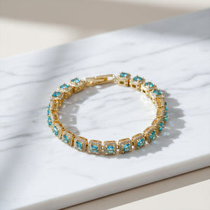 Ocean Blue Diamond Bracelet