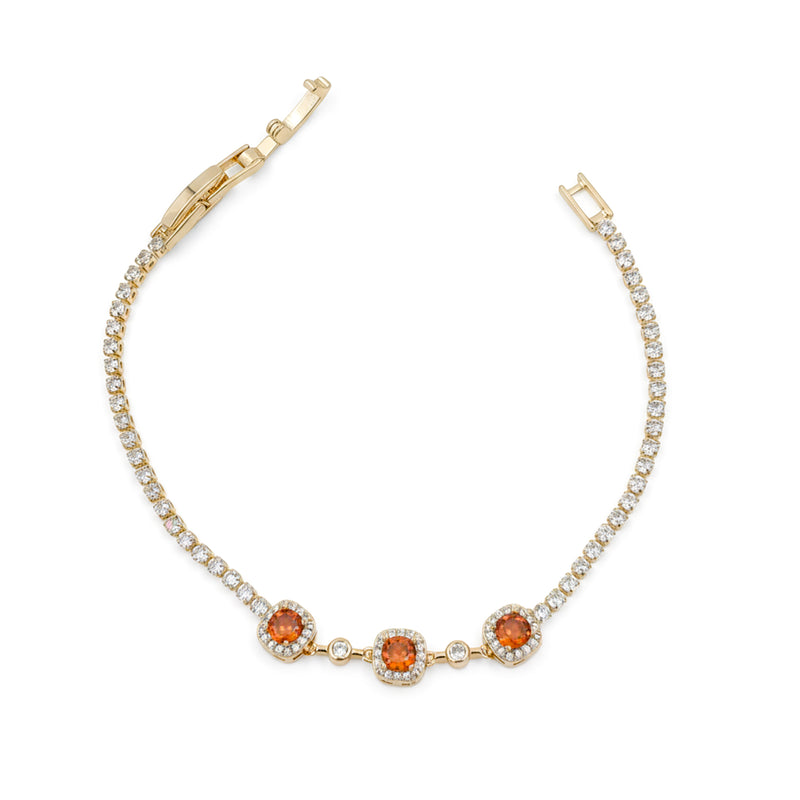 Sunset Wine Glow Bracelet