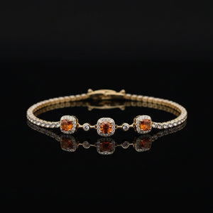Sunset Wine Glow Bracelet