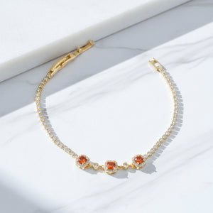 Sunset Wine Glow Bracelet
