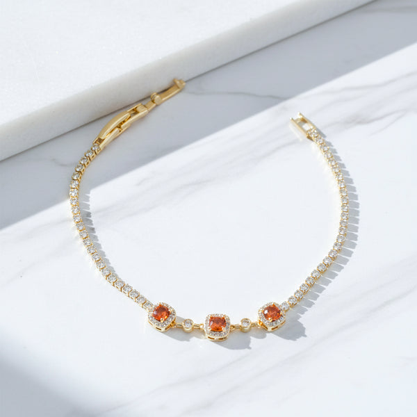 Sunset Wine Glow Bracelet