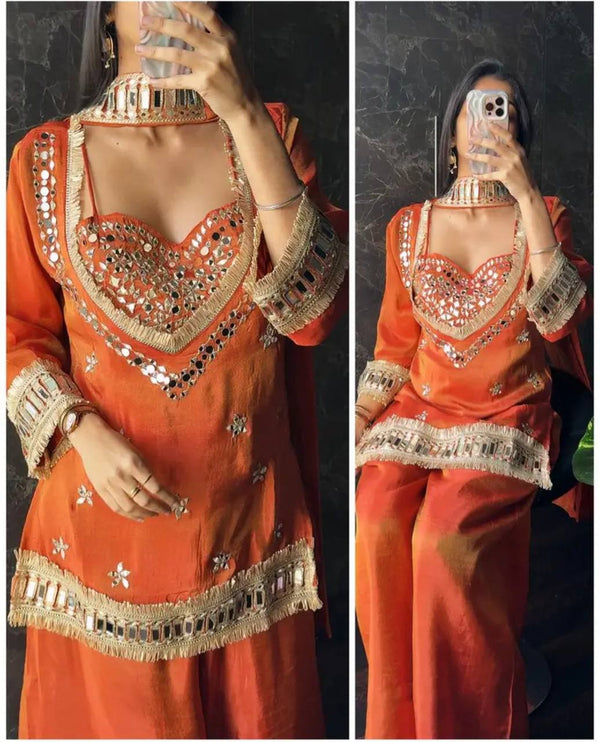 Noor Mirror Work Co-Ord Set