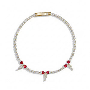 Ruby Ribbon Luxe Bracelet
