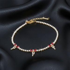 Ruby Ribbon Luxe Bracelet