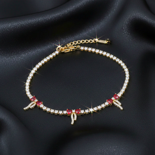 Ruby Ribbon Luxe Bracelet