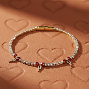 Ruby Ribbon Luxe Bracelet