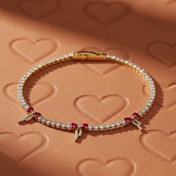 Ruby Ribbon Luxe Bracelet