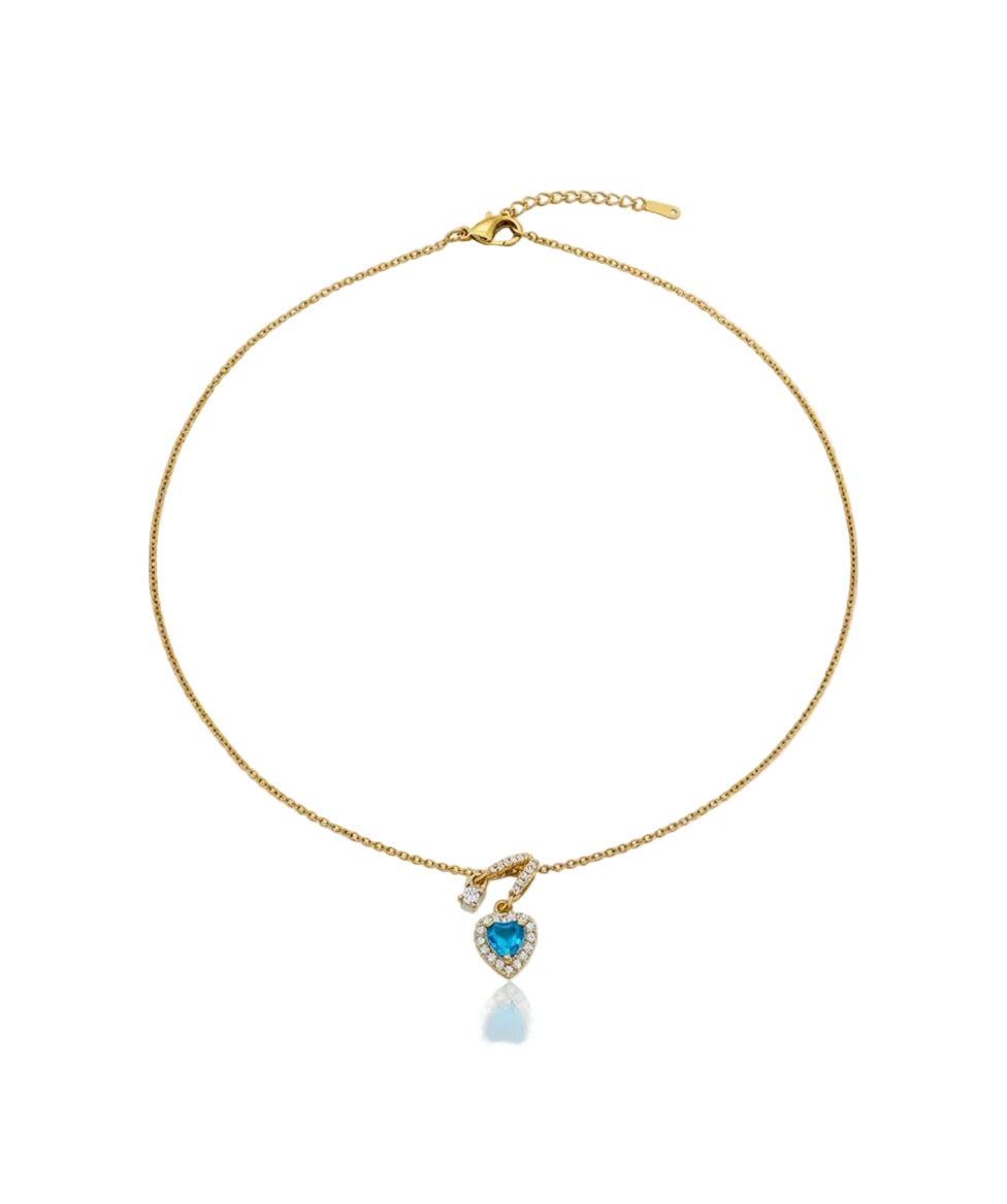 Sapphire Heart Necklace