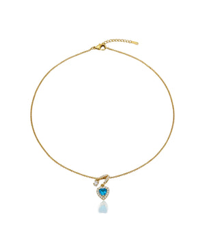 Sapphire Heart Necklace
