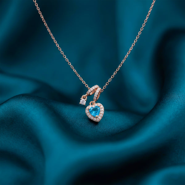 Sapphire Heart Necklace