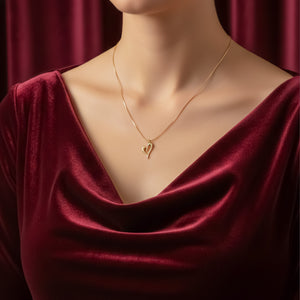 Antique Gold Heart Necklace