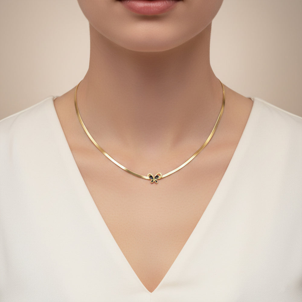 Golden Butterfly Necklace