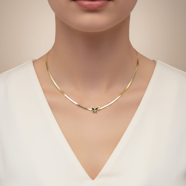 Golden Butterfly Necklace