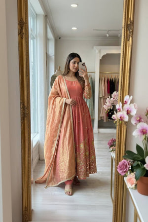 Blush Pink Elegance Anarkali