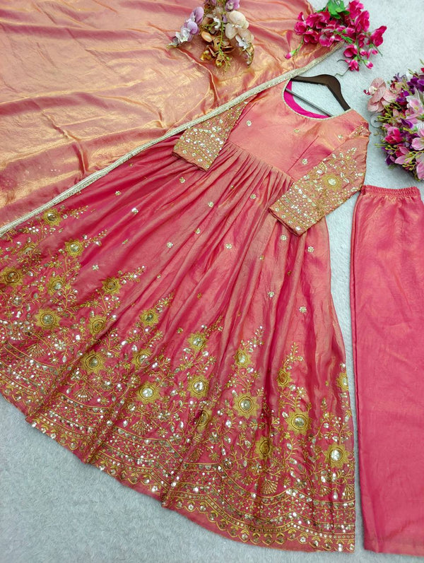 Blush Pink Elegance Anarkali