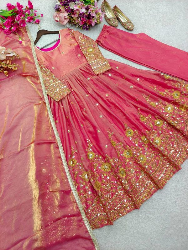 Blush Pink Elegance Anarkali